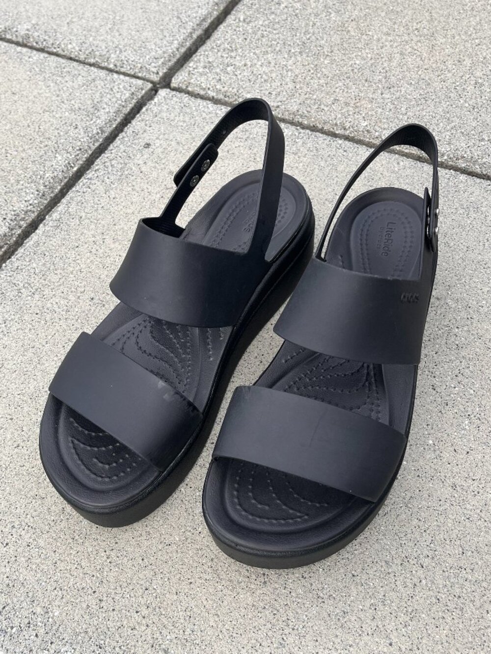 crocs brooklyn wedge sandals